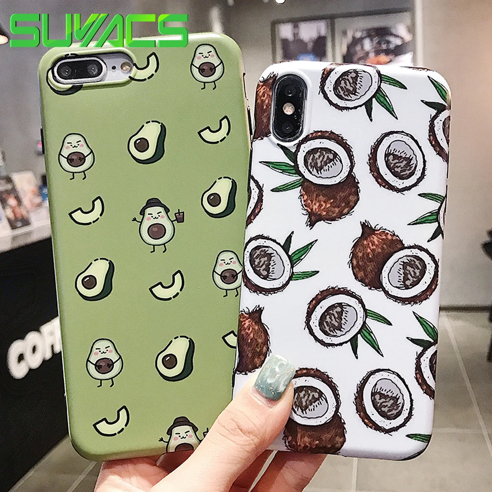 SUYACS Lovely Avocado & Fig Phone Case For iPhone XS MAX XR X 6 6S 7 8 Plus Soft IMD Fruit Phone Black Cover Cases Shell Coque
SUYACS Lovely Avocado & Fig Phone Case For iPhone XS MAX XR X 6 6S 7 8 Plus Soft IMD Fruit Phone Black Cover Cases Shell Coque
