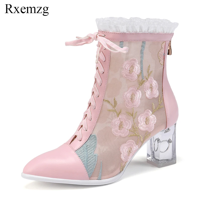 Rxemzg lolita shoes woman summer boots women transparent heels crystal fashion wedding shoes bride ladies ankle boots with heel
Rxemzg lolita shoes woman summer boots women transparent heels crystal fashion wedding shoes bride ladies ankle boots with heel
