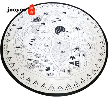 Round Carpet for Rooms Children's Village Crawling Decorate Mat Baby Cotton Canvas DIY Game Blanket for Baby
Round Carpet for Rooms Children's Village Crawling Decorate Mat Baby Cotton Canvas DIY Game Blanket for Baby