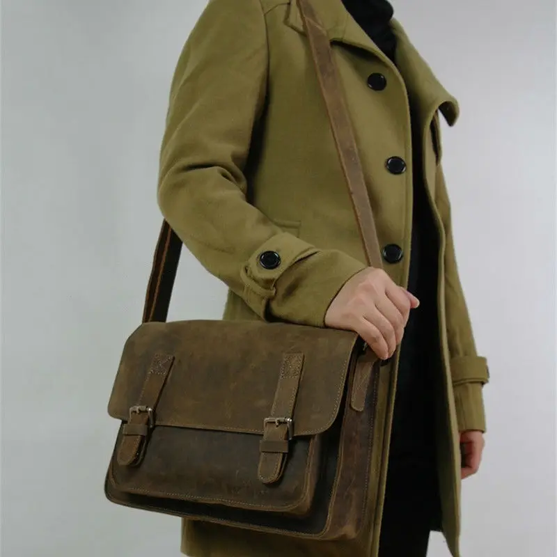 Vintage Crazy Horse Leather Men Shoulder Bag Crossbody Bag Men's Messenger Bag Genuine Leather Bag male Leisure Cowhide 2016
Vintage Crazy Horse Leather Men Shoulder Bag Crossbody Bag Men's Messenger Bag Genuine Leather Bag male Leisure Cowhide 2016