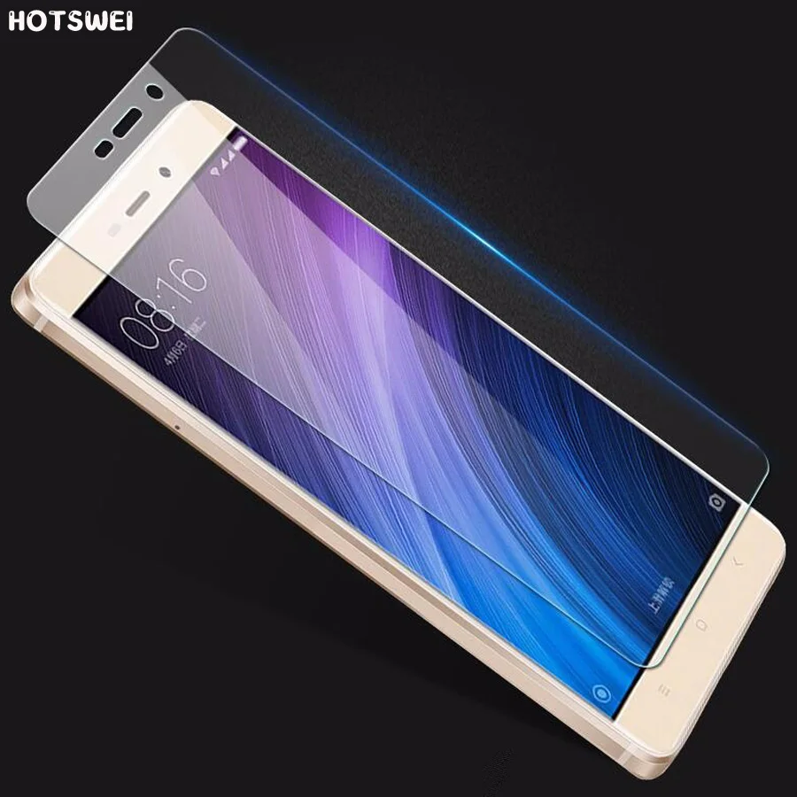 

HOTSWEI Tempered Glass for Xiaomi Redmi 4X 4A 5A Redmi Note 3 Pro Redmi 3s Note 2 Glass 9H 2.5D Explosion Proof Screen Protector