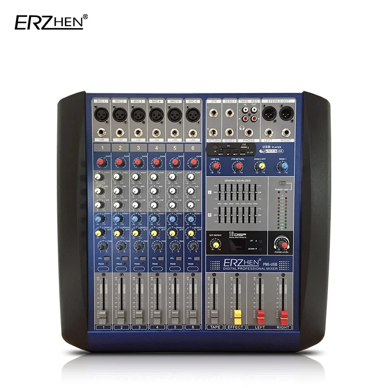 Audio Mixer Console W8000G6 Built-in amplifier Professional Mixer Audio Amplifier Sound Processor 8 Channel USB
Audio Mixer Console W8000G6 Built-in amplifier Professional Mixer Audio Amplifier Sound Processor 8 Channel USB