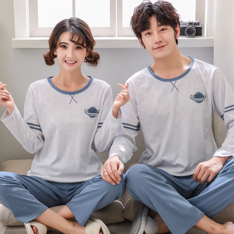 Long Sleeve Cotton Couple Pajamas Women Cartoon Sleepwear Girl Pajama Sets Pijamas Mujer Men Pyjamas Plus Size 3XL Home Clothing
Long Sleeve Cotton Couple Pajamas Women Cartoon Sleepwear Girl Pajama Sets Pijamas Mujer Men Pyjamas Plus Size 3XL Home Clothing