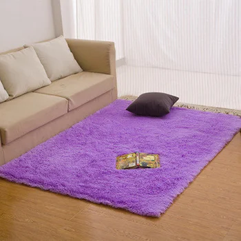 Modern Solid Bedroom Warm Area Rug Mats Silky Plush Long Hair Anti Slip Point Plastic Bottom Rugs Big Purple Carpets Living Room
Modern Solid Bedroom Warm Area Rug Mats Silky Plush Long Hair Anti Slip Point Plastic Bottom Rugs Big Purple Carpets Living Room