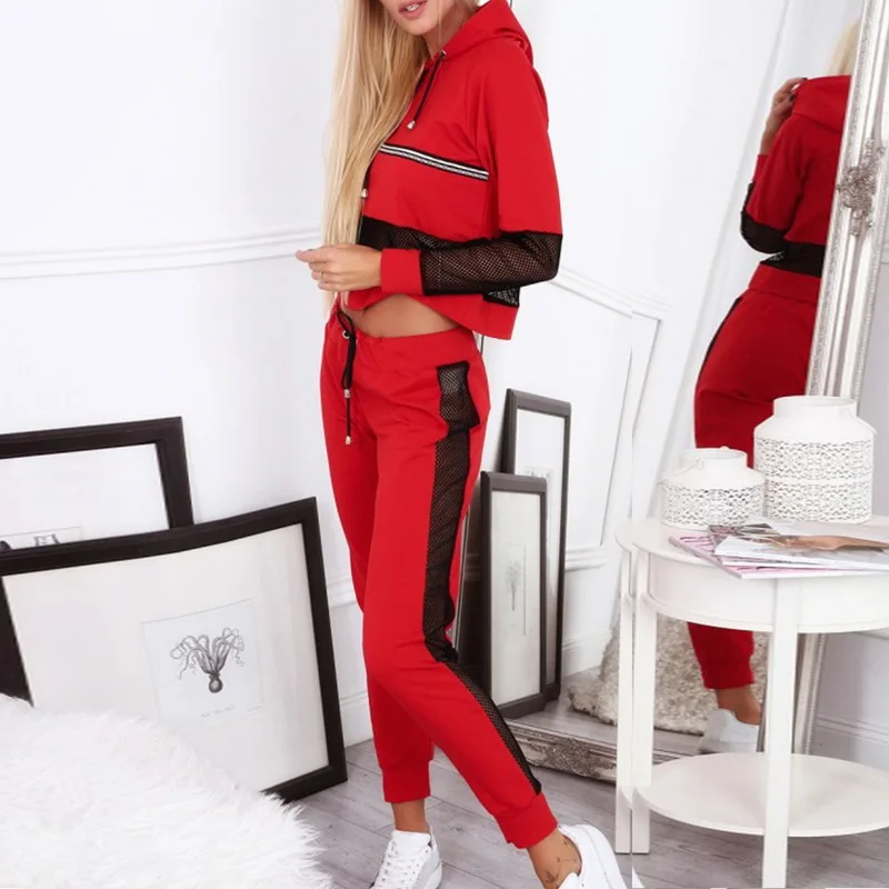 Women Lace sexy sportswear suit set hoodies sweatshirt jogging pant casual Tracksuit sets female autumn striped running suit set
Women Lace sexy sportswear suit set hoodies sweatshirt jogging pant casual Tracksuit sets female autumn striped running suit set