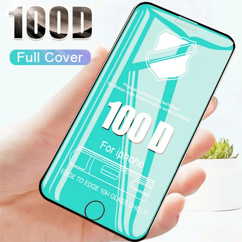 100D Screen Protector Tempered Glass For iPhone 6 6s 7 8 Plus Full Cover Protective Glass On The For iPhone X XS Max XR Film
100D Screen Protector Tempered Glass For iPhone 6 6s 7 8 Plus Full Cover Protective Glass On The For iPhone X XS Max XR Film