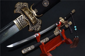 Chinese Wonderful Copper Kylin Fittings Folded Steel Blade Sharp Sword Katana Tang Dao High Quallty Asian Knife
Chinese Wonderful Copper Kylin Fittings Folded Steel Blade Sharp Sword Katana Tang Dao High Quallty Asian Knife