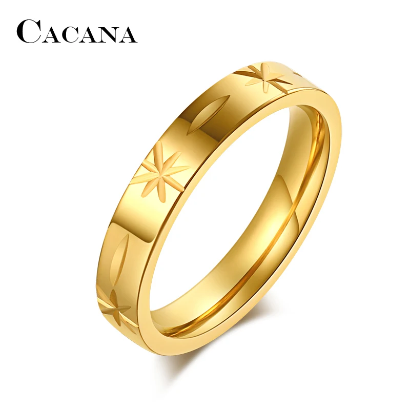 CACANA Stainless Steel Rings For Women Wedding Rings Perfect Cutting Personalized Custom Fashion Jewelry Wholesale NO.R198
CACANA Stainless Steel Rings For Women Wedding Rings Perfect Cutting Personalized Custom Fashion Jewelry Wholesale NO.R198