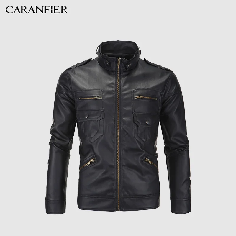 CARANFIER Vintage Mens Leather Jackets Men PU Faux Fall Winter Thin Coats Biker Punk Motorcycle Male Retro Jacket Stand Pockets
CARANFIER Vintage Mens Leather Jackets Men PU Faux Fall Winter Thin Coats Biker Punk Motorcycle Male Retro Jacket Stand Pockets