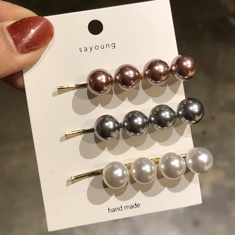 1PC Women Stylish Metal Full Pearl Hairpins Lady Simple Hair Clips Barrettes Headwear Hair Styling Tools Accessories 3 Color
1PC Women Stylish Metal Full Pearl Hairpins Lady Simple Hair Clips Barrettes Headwear Hair Styling Tools Accessories 3 Color