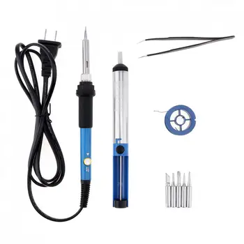 1set 5 in 1 60W 110V / 220V Adjustable Temperature Electric Soldering Iron Set for Welding / Repairing / Electronic Works
1set 5 in 1 60W 110V / 220V Adjustable Temperature Electric Soldering Iron Set for Welding / Repairing / Electronic Works