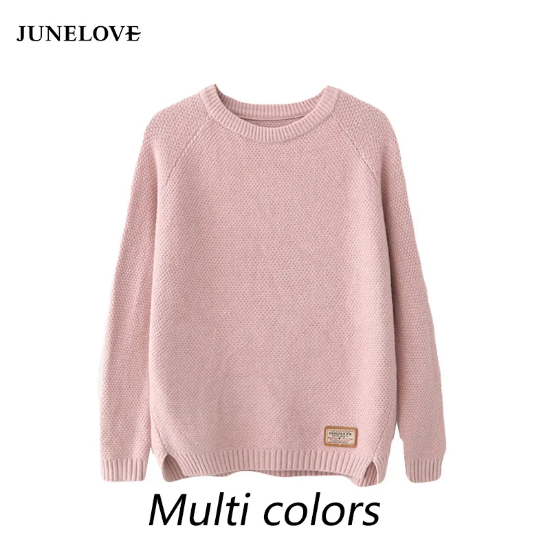 JuneLove Feminina 2019 Autumn Winter Harajuku Women Sweater women Pullovers Casual Slim Solid Split Korean Knitwear
JuneLove Feminina 2019 Autumn Winter Harajuku Women Sweater women Pullovers Casual Slim Solid Split Korean Knitwear