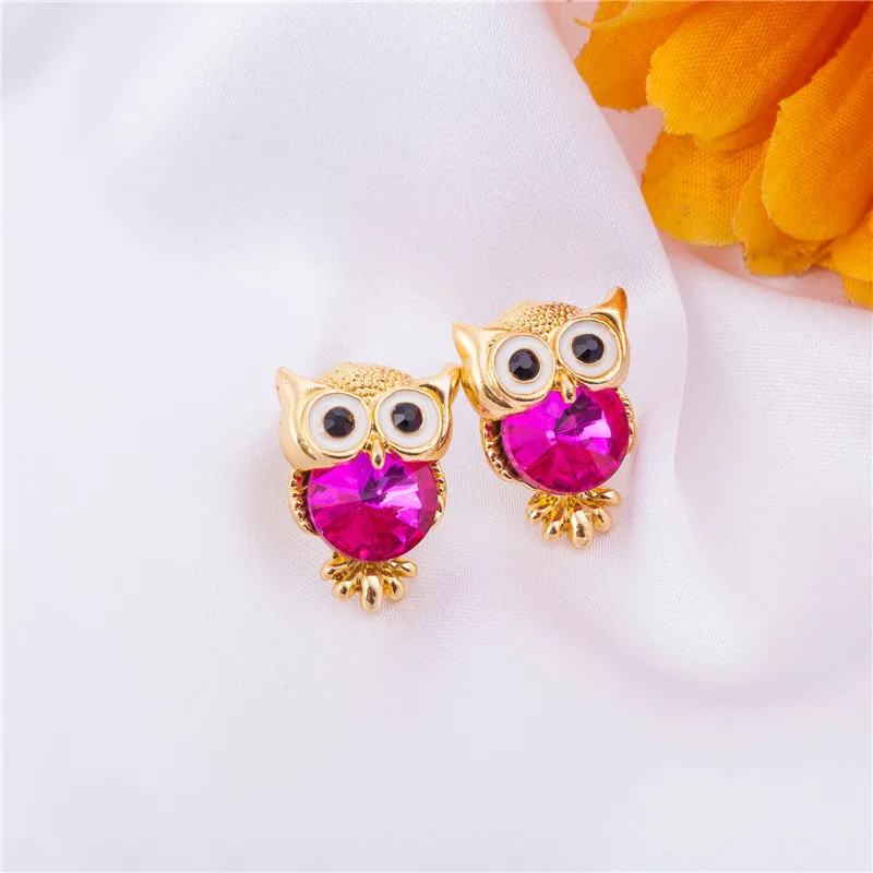 Fashion 1 Pair Girls Charming Lovely Owl Shape Crystal Ear Stud White Gold Plated Wedding Gift Earrings Jewelry
Fashion 1 Pair Girls Charming Lovely Owl Shape Crystal Ear Stud White Gold Plated Wedding Gift Earrings Jewelry