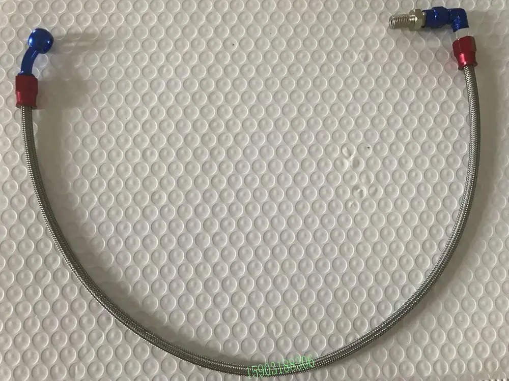 Auto Spare Part Dot Sae J401 an3 stainless steel braided PTFE cable fuel lines hose with 28/90 deg red-blue aluminum banjo bolt
Auto Spare Part Dot Sae J401 an3 stainless steel braided PTFE cable fuel lines hose with 28/90 deg red-blue aluminum banjo bolt