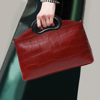 Europe and America Fashion Genuine Leather Women Top-handle Bag Banquet Handbag Chain Shoulder Crossbody Cowhide Messenger Bags
Europe and America Fashion Genuine Leather Women Top-handle Bag Banquet Handbag Chain Shoulder Crossbody Cowhide Messenger Bags