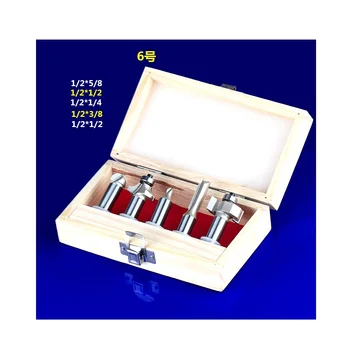 SHINA 5PCS 1/2 Shank Tungsten Carbide Router Bit Set Trimming Milling Cutter For Woodworking
SHINA 5PCS 1/2 Shank Tungsten Carbide Router Bit Set Trimming Milling Cutter For Woodworking