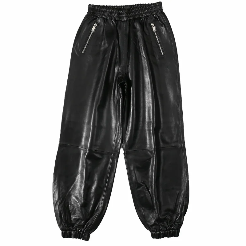 2019 Leather Pants Women Sheep Skin Elastic Waist High Quality Streetwear Korean Harajuku Leather Harlan Pants
2019 Leather Pants Women Sheep Skin Elastic Waist High Quality Streetwear Korean Harajuku Leather Harlan Pants