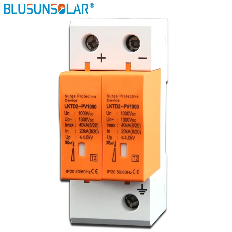 Free shiping 1 pcs/lot 2P DC1000V 20/40KA DC Surge Arrestor Protective Device for Solar System Protection
Free shiping 1 pcs/lot 2P DC1000V 20/40KA DC Surge Arrestor Protective Device for Solar System Protection