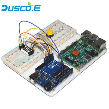 New Acrylic Base Plate For Raspberry Pi 3 Model B Board / Arduino Starter Kit Basic Learning Suite Uno R3 LCD 1602 Jumper Wire
New Acrylic Base Plate For Raspberry Pi 3 Model B Board / Arduino Starter Kit Basic Learning Suite Uno R3 LCD 1602 Jumper Wire