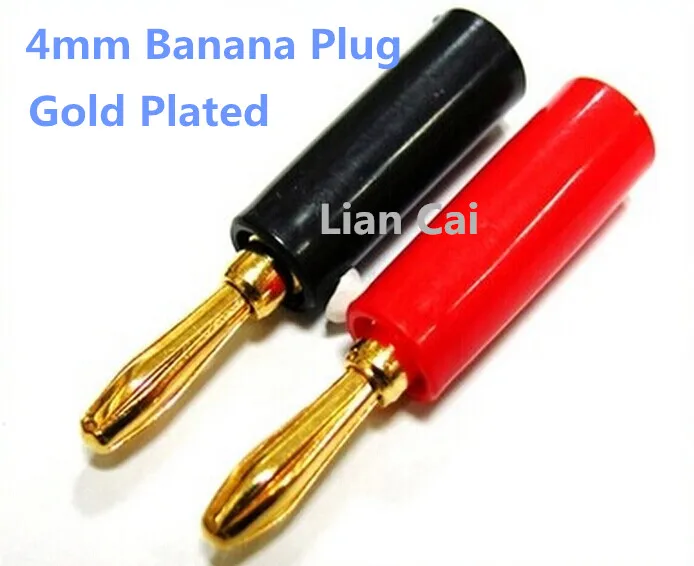 Free Shipping 100pcs/lot 4mm Banana Plug Gold Plated Connector Jack Banana Head Black and Red Color
Free Shipping 100pcs/lot 4mm Banana Plug Gold Plated Connector Jack Banana Head Black and Red Color