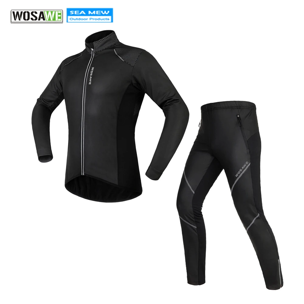 WOSAWE Cycling Jersey Set Winter Fleece Thermal Warm Bicycle Clothes Windproof ciclismo Waterproof Riding Bike Cycling Clothings
WOSAWE Cycling Jersey Set Winter Fleece Thermal Warm Bicycle Clothes Windproof ciclismo Waterproof Riding Bike Cycling Clothings
