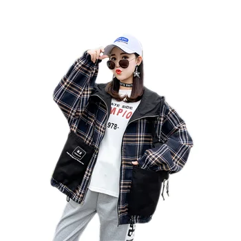 New Wear on both sides Jacket Women 2019 Spring Autumn Hooded Outerwear Female Plus size 2XL Loose Casual jacket women
New Wear on both sides Jacket Women 2019 Spring Autumn Hooded Outerwear Female Plus size 2XL Loose Casual jacket women