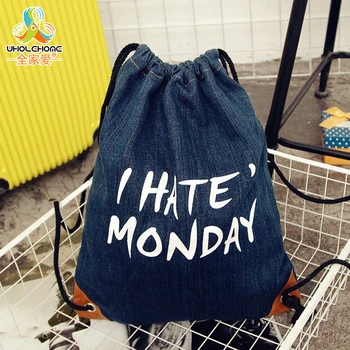 New Fashion Drawstring Bag Canvas Storage Bag Deep Blue Backpack Box Travel English Letters Printing String Bags Girls 33x40cm
New Fashion Drawstring Bag Canvas Storage Bag Deep Blue Backpack Box Travel English Letters Printing String Bags Girls 33x40cm