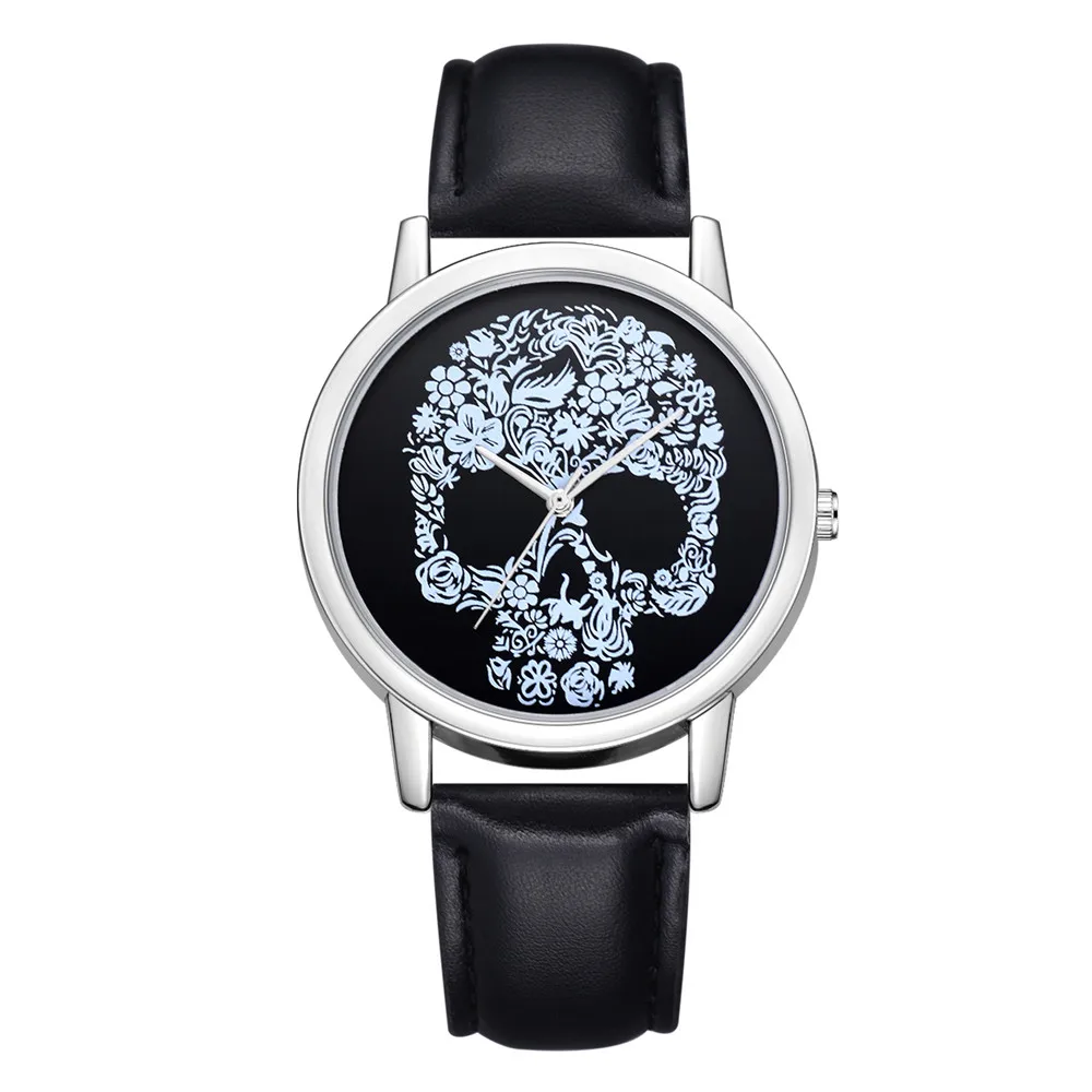 Skull Printed Quartz Round Wrist Watch New Arrival Women's Watches Leather Band Analog Quartz Wristwatch relogio masculino 999
Skull Printed Quartz Round Wrist Watch New Arrival Women's Watches Leather Band Analog Quartz Wristwatch relogio masculino 999