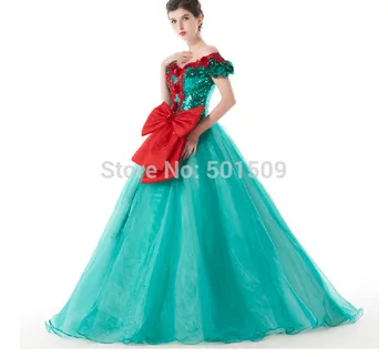 green sequins embroidery big red bow Medieval Renaissance gown Sissi princess dress Victorian Gothi/Marie Antoinette/Belle Ball
green sequins embroidery big red bow Medieval Renaissance gown Sissi princess dress Victorian Gothi/Marie Antoinette/Belle Ball