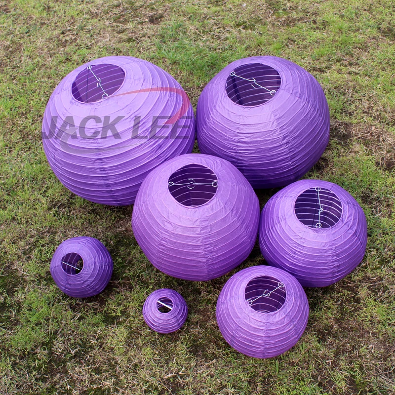 HAOCHU 10Pcs/lot 4-10-15-20-25-30-35-40cm Purple Paper Lampion Ball Chinese White Paper Lantern For Wedding Party Decor Supplies
HAOCHU 10Pcs/lot 4-10-15-20-25-30-35-40cm Purple Paper Lampion Ball Chinese White Paper Lantern For Wedding Party Decor Supplies
