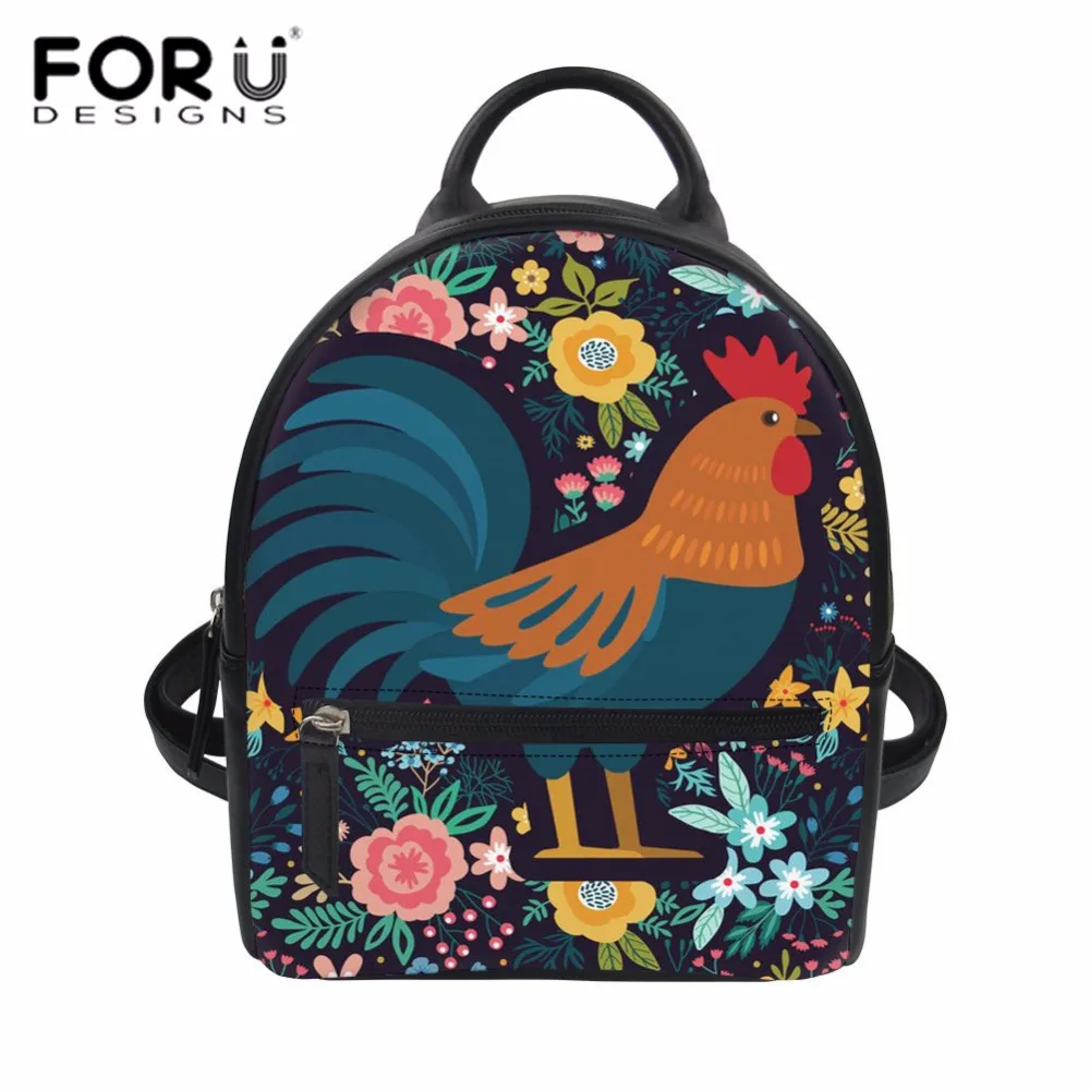 FORUDESIGNS Women Leather Backpack Cock Print PU Rucksack Kids School Backpack Teenager Girls Daily Daypack Travel Bolsa Mochila
FORUDESIGNS Women Leather Backpack Cock Print PU Rucksack Kids School Backpack Teenager Girls Daily Daypack Travel Bolsa Mochila