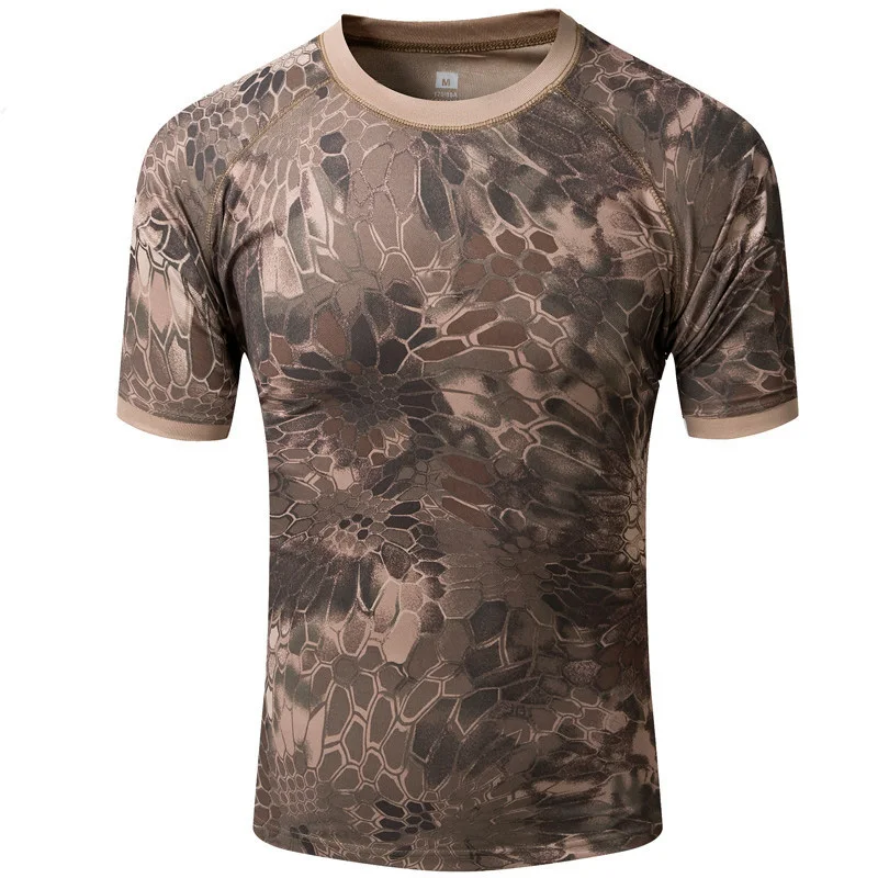 Mens Spetsnaz Camouflage Python T-shirt Tactical Quick Dry Teens Combat Shirts Compress Clothes Military T-shirts
Mens Spetsnaz Camouflage Python T-shirt Tactical Quick Dry Teens Combat Shirts Compress Clothes Military T-shirts