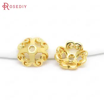 20PCS 6MM 8MM 24K Gold Color Plated Brass Beads Caps Diy Jewelry Findings Earrings Accessories Wholesale
20PCS 6MM 8MM 24K Gold Color Plated Brass Beads Caps Diy Jewelry Findings Earrings Accessories Wholesale