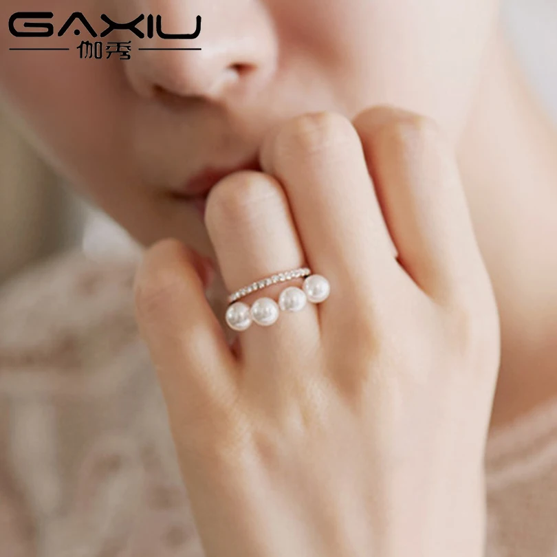Zircon Simulated Pearl Open Rings For Women Gold Silver Color Adjustable Ring Female Luxury Fashion Wedding Party Jewelry 2019
Zircon Simulated Pearl Open Rings For Women Gold Silver Color Adjustable Ring Female Luxury Fashion Wedding Party Jewelry 2019