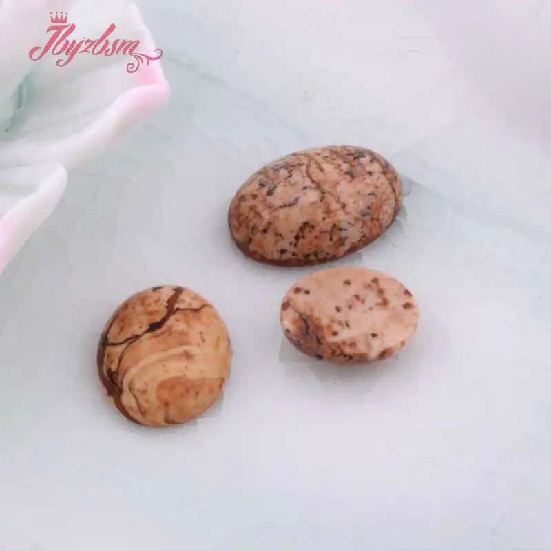 Oval Picture Jaspers CAB Cabochon Flatback Dome Undrilled Natural Stone Beads For DIY Pandandt Earring Ring Jewelry Making 5pc
Oval Picture Jaspers CAB Cabochon Flatback Dome Undrilled Natural Stone Beads For DIY Pandandt Earring Ring Jewelry Making 5pc
