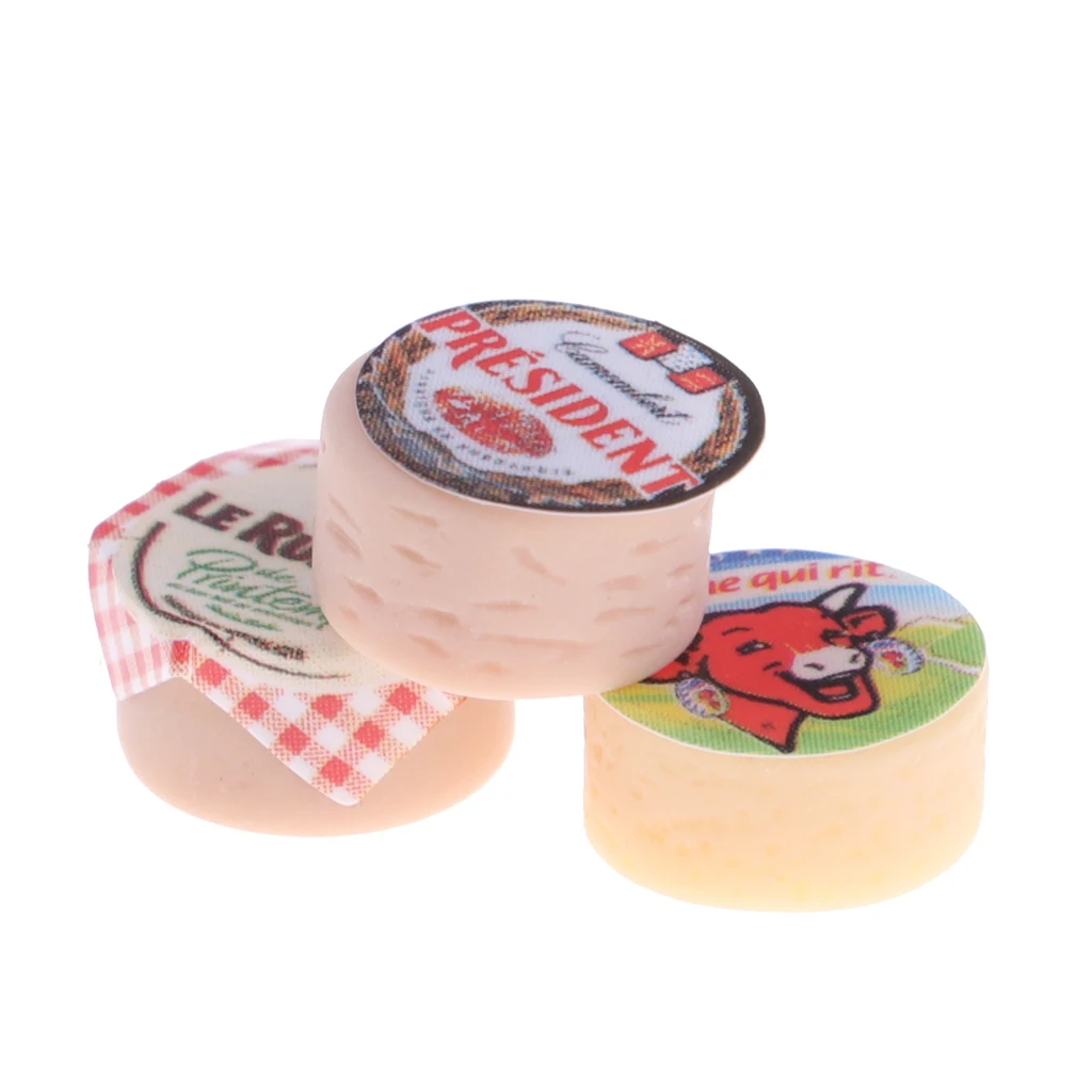 3Pcs Mini Cheeses for 1/12 Scale Dolls House Miniature Kitchen Living Room Decoration Kids Dollhouse Pretend Play Toy
3Pcs Mini Cheeses for 1/12 Scale Dolls House Miniature Kitchen Living Room Decoration Kids Dollhouse Pretend Play Toy