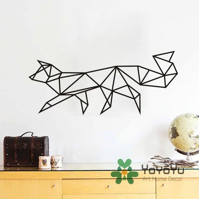 Modern Fox Geometric Vinyl Wall Stickers 3D Fox Home Decor Wall Decal Animal Sticker for Kids Rooms adesivo de parede NY-103
Modern Fox Geometric Vinyl Wall Stickers 3D Fox Home Decor Wall Decal Animal Sticker for Kids Rooms adesivo de parede NY-103