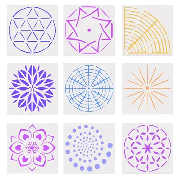 9pcs Mandala Dotting Tools Templates Stencil Set for DIY Painting Drawing Drafting Art Craft Handmade Projects
9pcs Mandala Dotting Tools Templates Stencil Set for DIY Painting Drawing Drafting Art Craft Handmade Projects