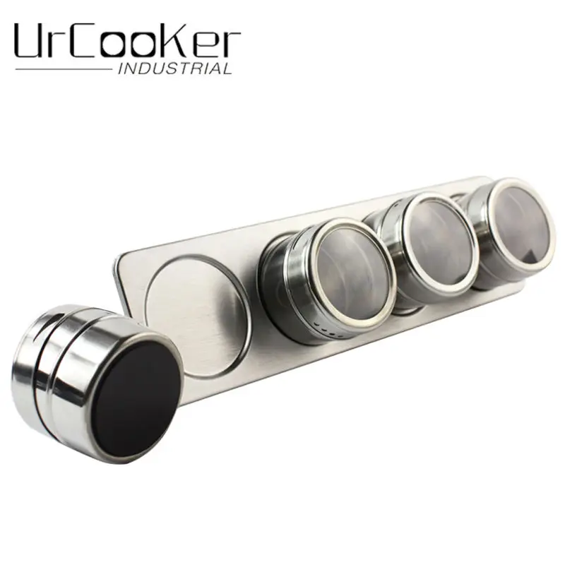 4pcs/Set High Quality Useful Spice Stainless Steel Magnetic Cruet Condiments Spice Rack Pots Set For Spice
4pcs/Set High Quality Useful Spice Stainless Steel Magnetic Cruet Condiments Spice Rack Pots Set For Spice