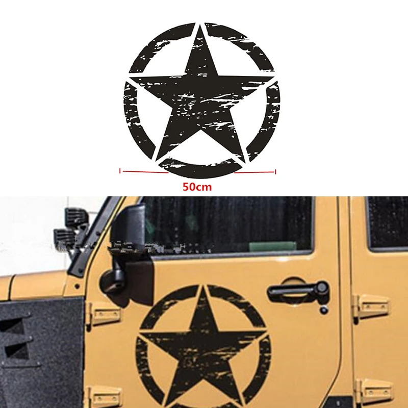 Black or white Standard Star Car Sticker 50cm For Cars Side Truck Window auto Door Vinyl Decal
Black or white Standard Star Car Sticker 50cm For Cars Side Truck Window auto Door Vinyl Decal