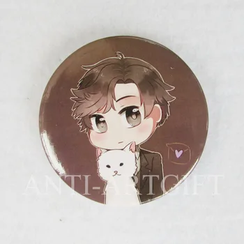 Custom tinplate pins offset printing your logo carton boy and cat 50mm design emblems button badges No MOQ
Custom tinplate pins offset printing your logo carton boy and cat 50mm design emblems button badges No MOQ