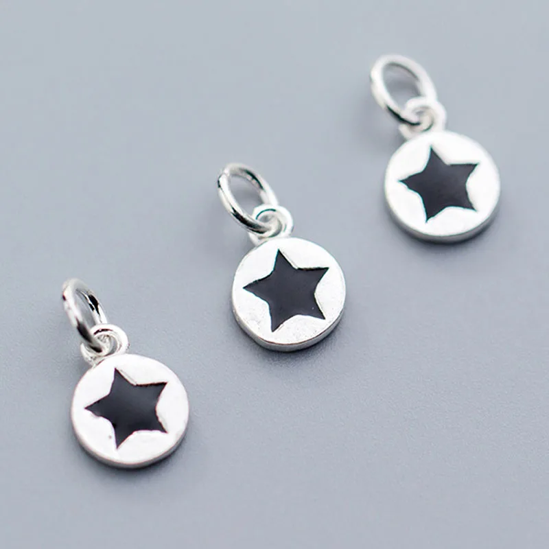 100% 925 Sterling Silver 8mm Star Medallion Charms Earrings Bracelets Craft Pendant With Ring DIY Fashion Jewelry Make Material
100% 925 Sterling Silver 8mm Star Medallion Charms Earrings Bracelets Craft Pendant With Ring DIY Fashion Jewelry Make Material