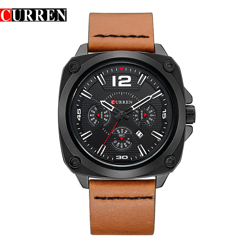 Curren NEW Mens Watches Top Brand Luxury Men Quartz Wrist Watches Army Military Sports Watch Male Clock Leather Men Watches
Curren NEW Mens Watches Top Brand Luxury Men Quartz Wrist Watches Army Military Sports Watch Male Clock Leather Men Watches