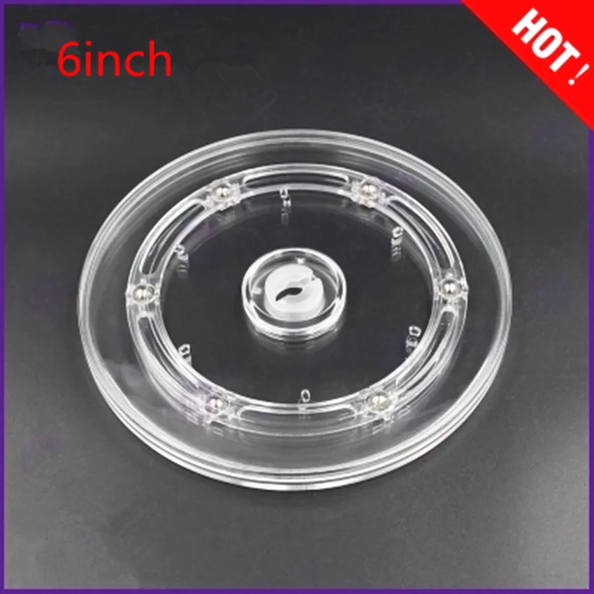 Diameter: 6inch Transparent Acrylic rotary Lazy Susans turntable display rack rotating base swivel plate
Diameter: 6inch Transparent Acrylic rotary Lazy Susans turntable display rack rotating base swivel plate