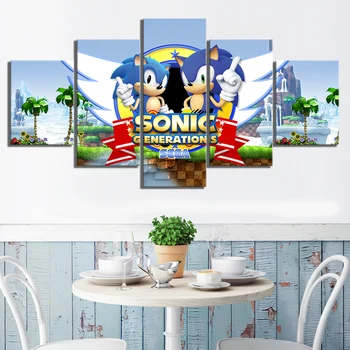 5 Piece Game Poster Sonic Generations Cartoon Pictures Wall Art Canvas Paintings for Home Decor
5 Piece Game Poster Sonic Generations Cartoon Pictures Wall Art Canvas Paintings for Home Decor