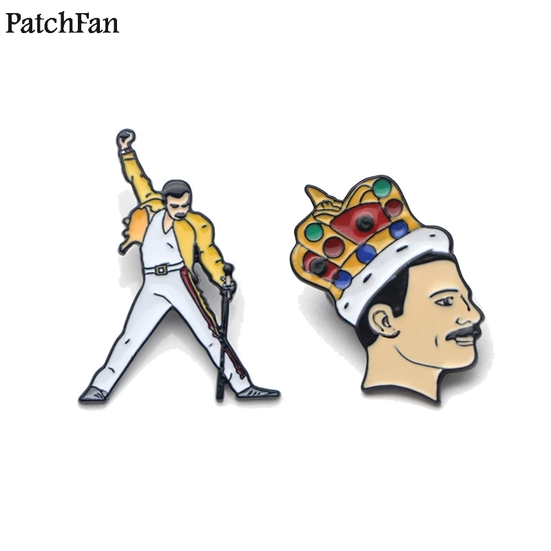 20pcs/lot Patchfan Freddie Mercury Zinc alloy tie pins badges para shirt bag clothes cap backpack brooches badges medals A1612
20pcs/lot Patchfan Freddie Mercury Zinc alloy tie pins badges para shirt bag clothes cap backpack brooches badges medals A1612