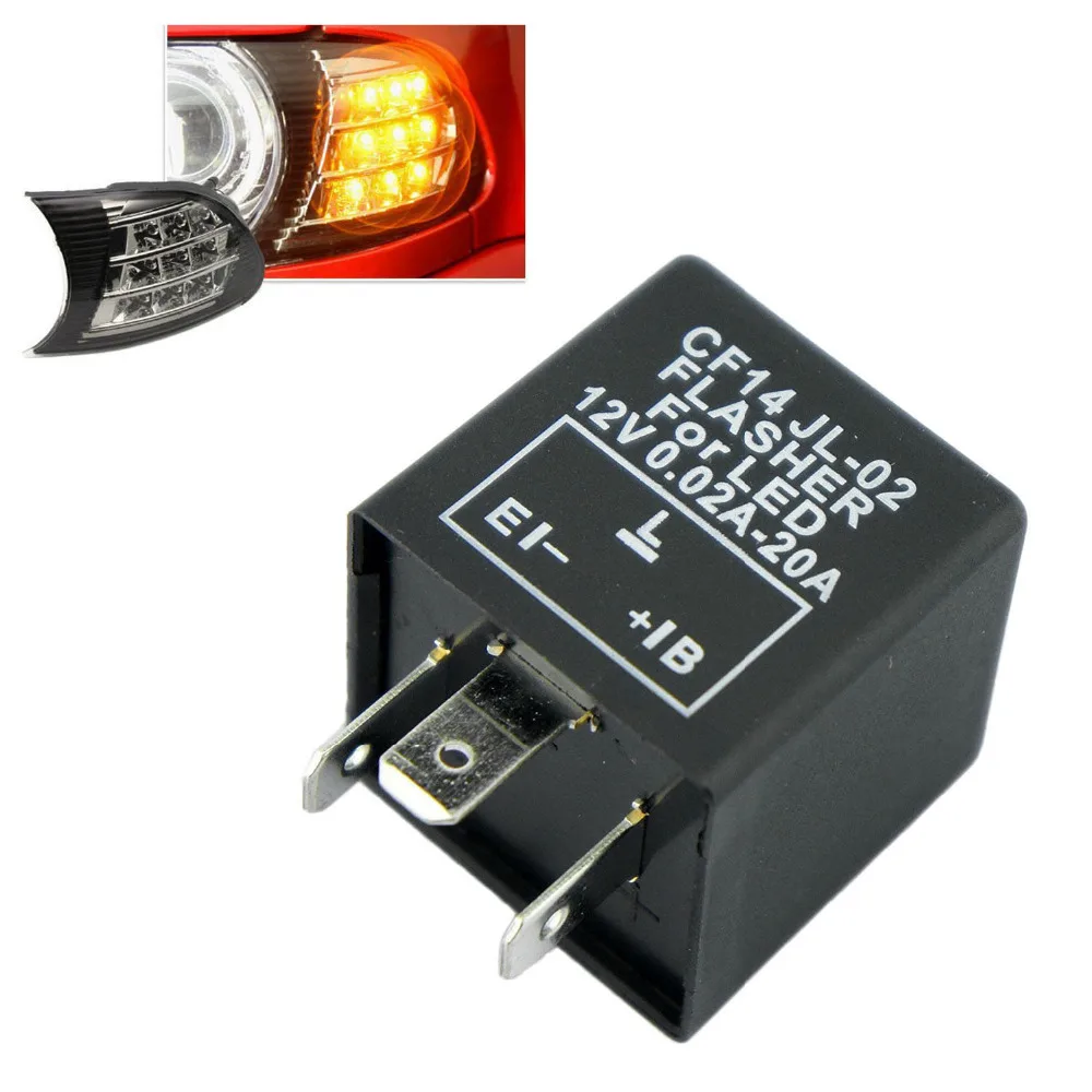 Electronic LED Flasher Blinker Relay 3 Pin CF-14 JL-02 Automobile Turn Signal Light Relay Common Waterproof Shockproof
Electronic LED Flasher Blinker Relay 3 Pin CF-14 JL-02 Automobile Turn Signal Light Relay Common Waterproof Shockproof
