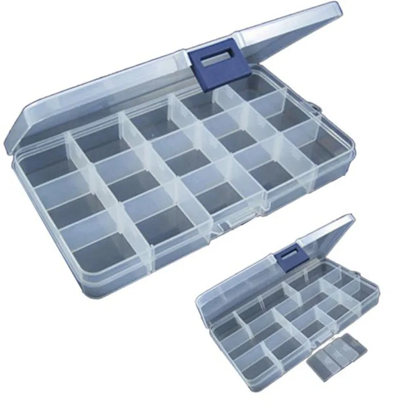 15 Slots Adjustable Plastic Fishing Lure Hook Tackle Box Storage Case Organizer outdoor pesca Fishing Tackle camping
15 Slots Adjustable Plastic Fishing Lure Hook Tackle Box Storage Case Organizer outdoor pesca Fishing Tackle camping