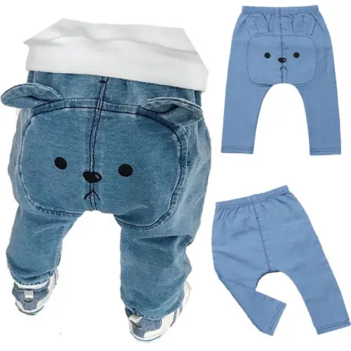 New Toddler Denim Bear Harem Pant Cute Baby Boys Girls Harem Long Pants Trousers PP Bear Bottoms Animal Pant Trousers
New Toddler Denim Bear Harem Pant Cute Baby Boys Girls Harem Long Pants Trousers PP Bear Bottoms Animal Pant Trousers