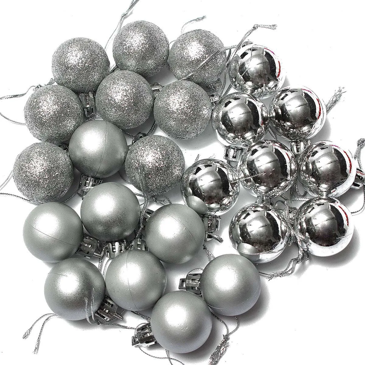 HOT SALE New 24PC Christmas Tree Decor Ball Bauble Hanging Xmas Party Ornament Decor Home Silver
HOT SALE New 24PC Christmas Tree Decor Ball Bauble Hanging Xmas Party Ornament Decor Home Silver